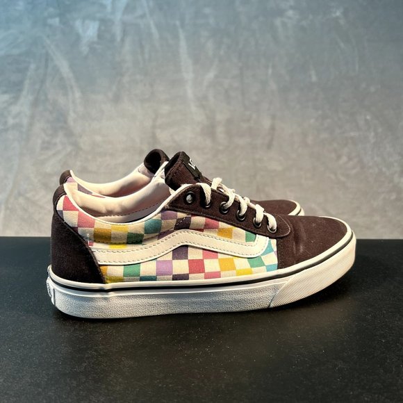 Vans Shoes - Vans Old Skool Checkerboard Skate Shoes Women's 8 Black Skate Shoes